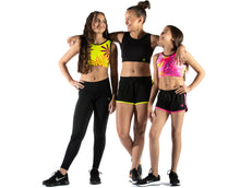 Load image into Gallery viewer, REVERSIBLE CROP SPORTS SWIM TOP