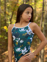 Load image into Gallery viewer, WINTER FLORAL SINGLE PLY SPAGHETTI STRAP