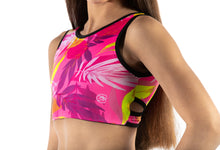 Load image into Gallery viewer, REVERSIBLE CROP SPORTS SWIM TOP