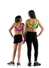 Load image into Gallery viewer, REVERSIBLE CROP SPORTS SWIM TOP