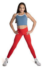 Load image into Gallery viewer, RED BLUE REVERSIBLE CROP SPORTS TOP-spring 24