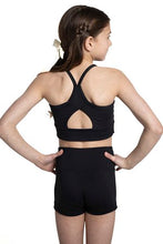 Load image into Gallery viewer, DUSTY ROSE-BLACK REVERSIBLE CROP SPORTS TOP spring 24