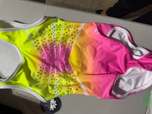 Load image into Gallery viewer, RHINESTONE BURST NEON TRIANGLE BACK