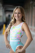 Load image into Gallery viewer, HAPPY BIRTHDAY REVERSIBLE LEOTARD CRISS CROSS