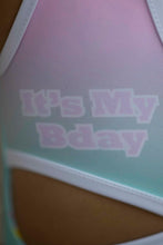 Load image into Gallery viewer, HAPPY BIRTHDAY REVERSIBLE LEOTARD CRISS CROSS