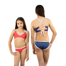 Load image into Gallery viewer, LIFEGUARD BIKINI TIE BACK TOP