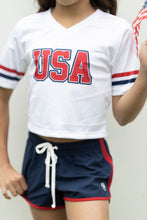 Load image into Gallery viewer, NAVY RED TRACK SHORTS