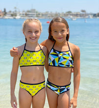 Load image into Gallery viewer, CALIFORNIA GURL/SUMMERTIME HALTER REVERSIBLE TIE BACK SWIM TOP