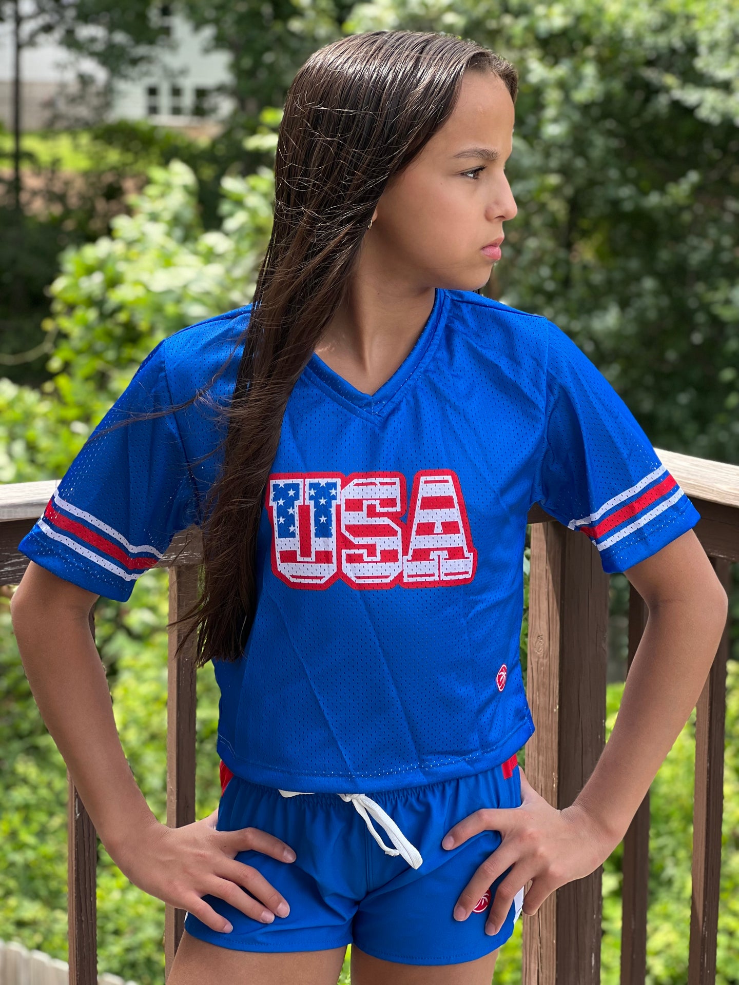 CROPPED USA CUSTOM FOOTBALL JERSEY