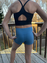 Load image into Gallery viewer, BLUE ASH GYM SHORTS-spring 24
