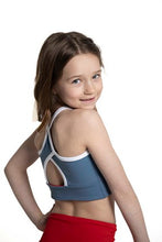 Load image into Gallery viewer, RED BLUE REVERSIBLE CROP SPORTS TOP-spring 24
