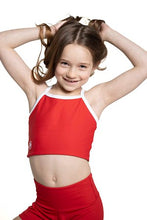 Load image into Gallery viewer, RED BLUE REVERSIBLE CROP SPORTS TOP-spring 24
