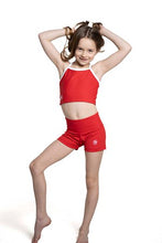 Load image into Gallery viewer, RED BLUE REVERSIBLE CROP SPORTS TOP-spring 24
